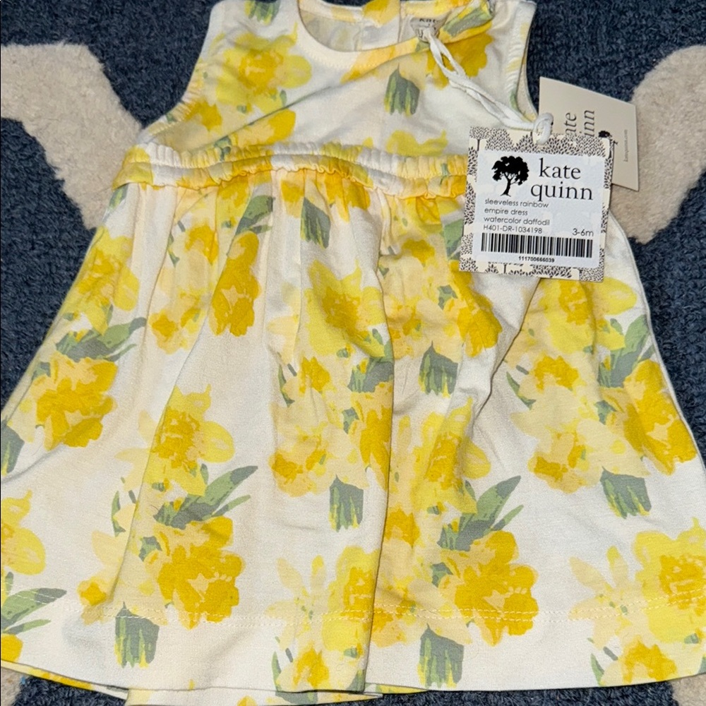 Kate Quinn White and Yellow Floral Dress